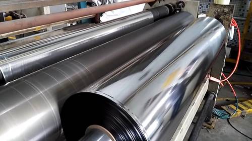 Metallized BOPP Film Roll - Silver Plain, 2000-5000 Meter Length | BOPP Material, Single Sided Adhesive, Without Printing