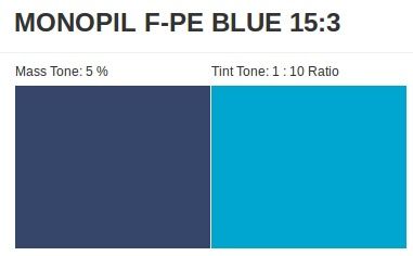 Monopil F PE Blue 15:3 Pigment