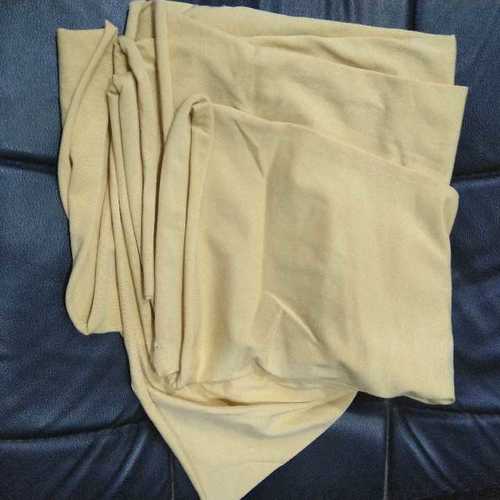 Plain Cotton Lycra Khaki Color Fabric