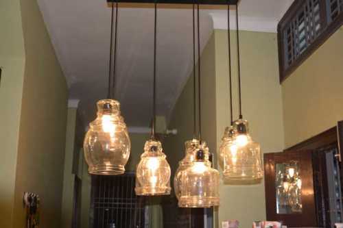 Designer Glass Pendant Chandelier (6pcs)