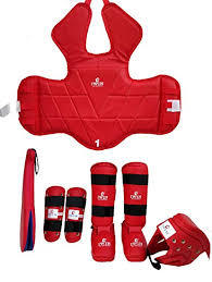 Red and Black Color Taekwondo Uniform Kits