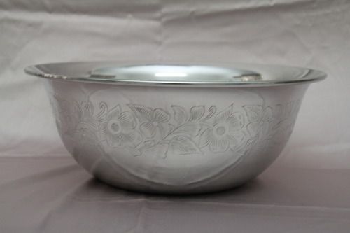 Engraved Aluminum Bowl