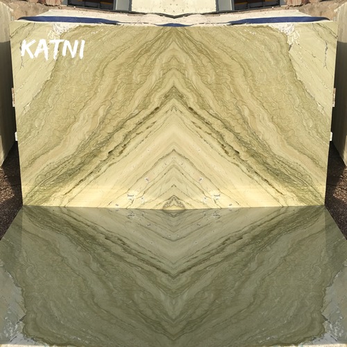 क्रीम क्रीमिश और ग्रीनिश इफेक्ट कटनी मार्बल