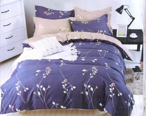 Brass Printed King Size Bed Sheets With Two Pillow Covers