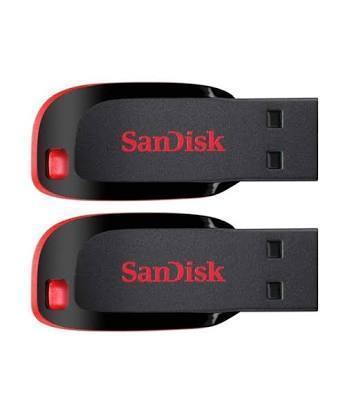 External Plastic And Metal Black Sandisk Pen Drive 16 Gb