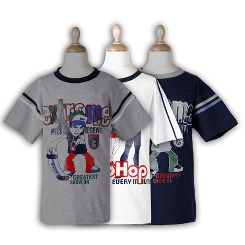 Kids Round Neck T Shirt Size: Medium