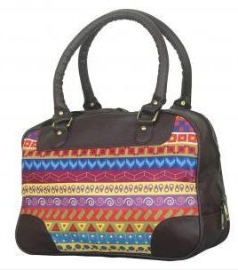 Ladies Stripe Abstract Handbag