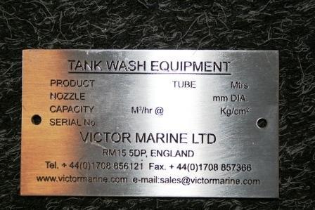 Non Corrosive Stainless Steel Label