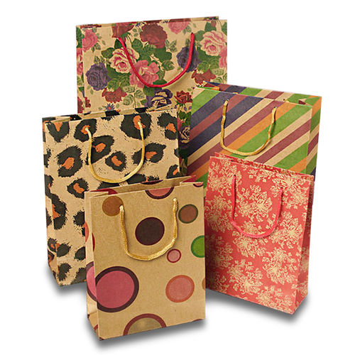 Printed And Recycled Eco-Kraft Paper Bags Age Group: 2-8