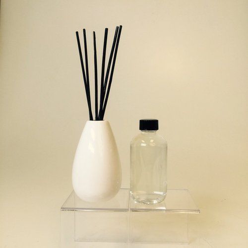 White Ceramic Reed Diffuser Packaging: Plastic Bottle