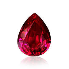 2.03 Carat Pear Shape Red Gemstone