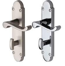 Brass and Steel Door Handle Lock