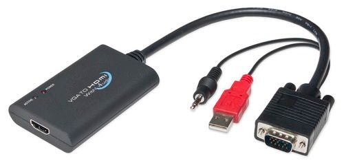 Vga To HDMI Converter with Audio Support, Upto 1920 X 1080