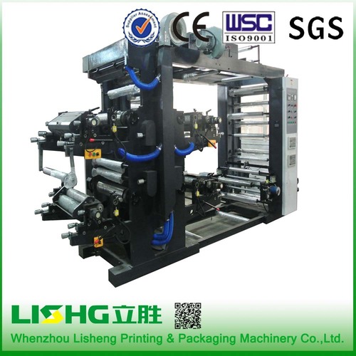 4 Color Stack Type Flexo Printing Machine Capacity: 50M/Min Cubic Millimeter (Mm3)