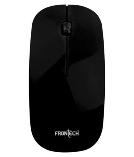 Plain Black Frontech Wireless Mouse