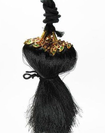 RedGreen Stoned Falls Hair Design Kunjalam TempleDance Jewellery Set By  Online