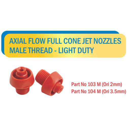 Male Thread Axial Flow Full Cone Jet Nozzle