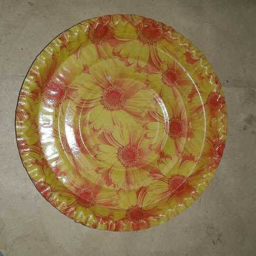 Printed Sunflower Paper Plates