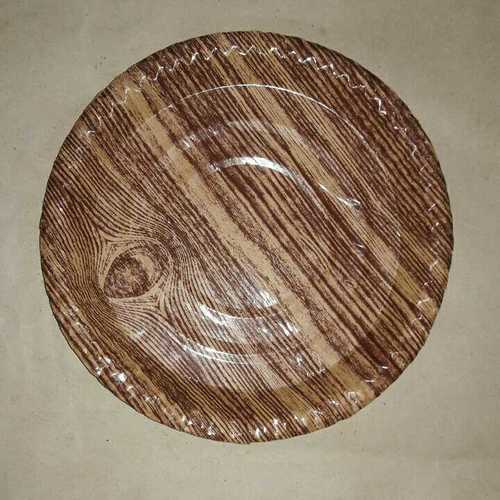 Wood Printed Paper Plates