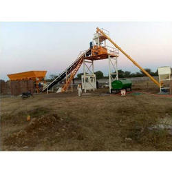 Yellow Concrete Batching Plant