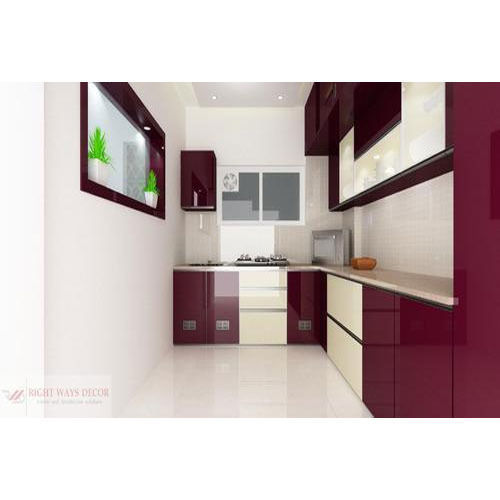 L Shaped Modular Kitchen