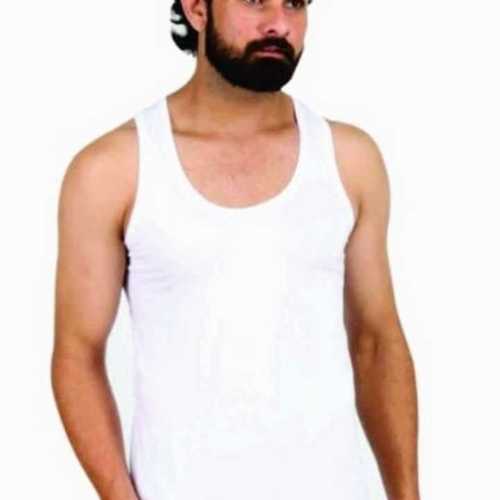 पुरुषों की सादा सफेद बनियान