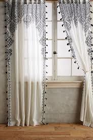 Silver And Red White Designer Window Curtains