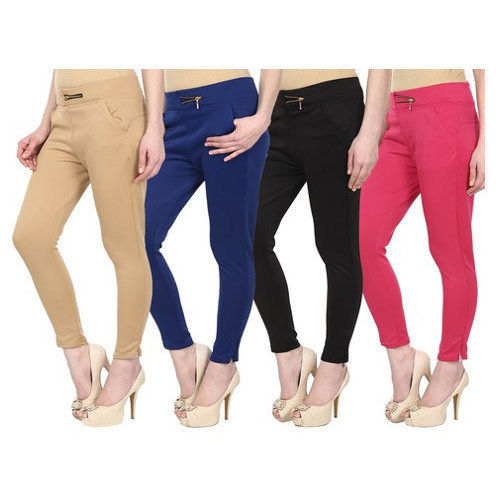 Ladies Jegging (Brown, Blue, Black And Pink)