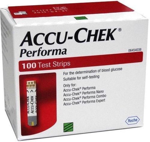 Accu-Chek Performa 100 Test Strips Glucometer Blood Glucose