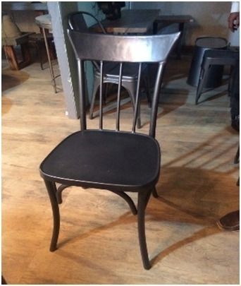 Black Color Restaurant Arm Chair