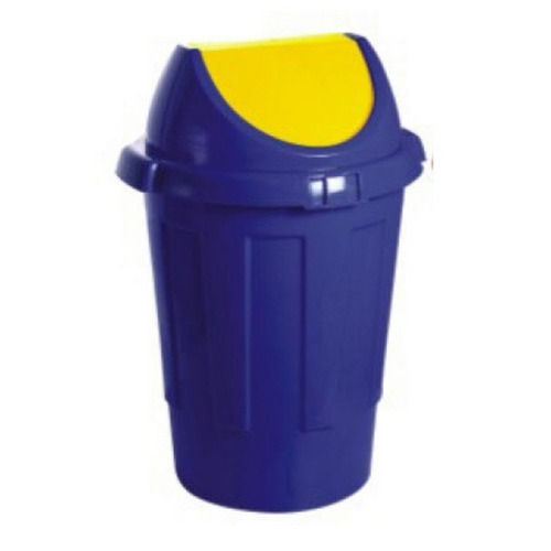 Blue and Yellow Plastic Dustbin