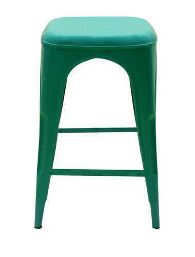 Metal Bar Stool With Cushion Seat