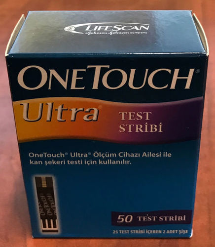 One Touch Ultra Blood Glucose Diabetic Test Strips 50
