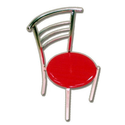 Red Optimum Strength Stainless Steel Chair