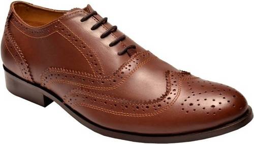 Leather Brown Color Shoes