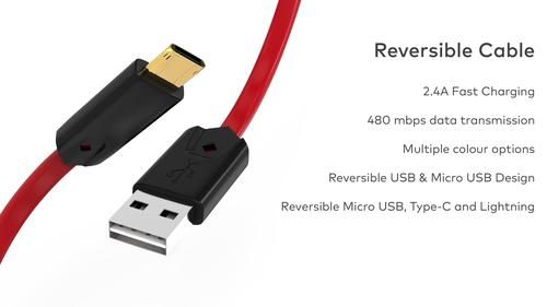 Micro Reversible Usb Cable Application: Charging & Data Transmission