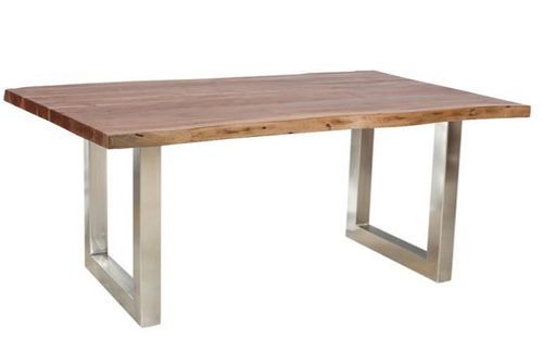 Blue & Black Dining Table Live Edge