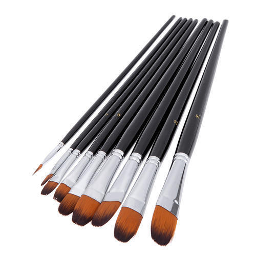 Available In Multicolored Durable Filbert Paint Brush