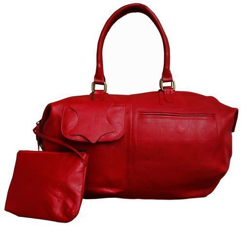 Red Genuine Leather Hand Bag Gender: Women