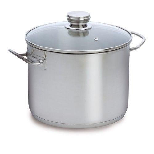 Steel Stock Pot With Glass Lid