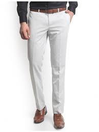 White Color Mens Formal Trousers