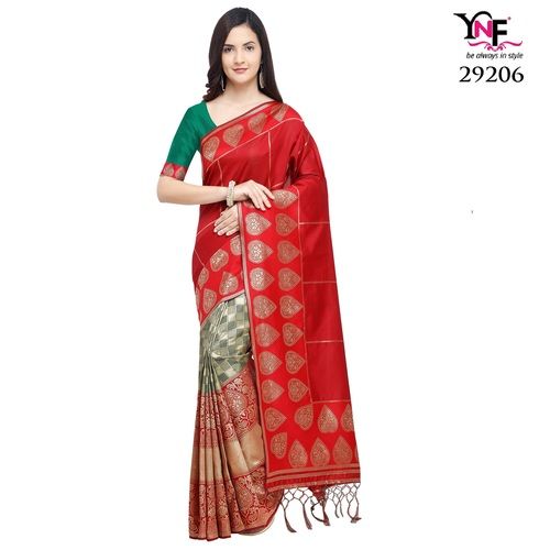 Multicolor Angari Banarsi Art Silk Saree