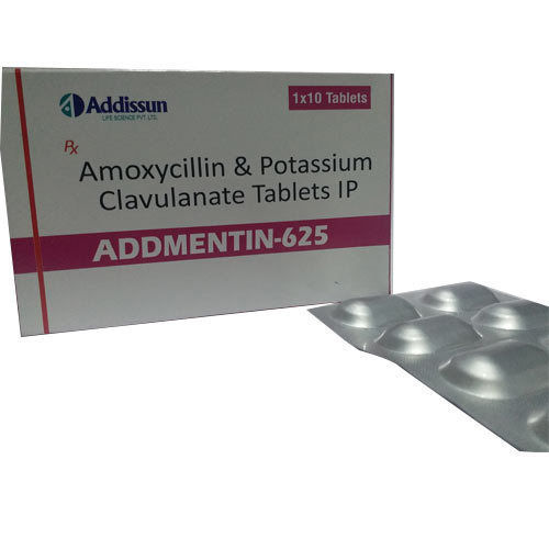 Amoxycillin and Potassium Clavulanate Tablets IP - 1x10 Tablets | High-Quality Pharmaceutical Ingredients, Hospital Use