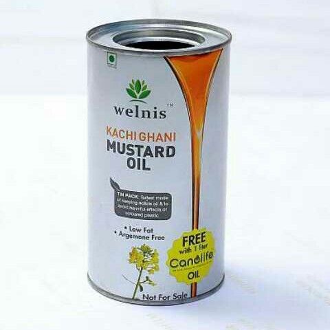 Refined Mustard Oil Tin Container 