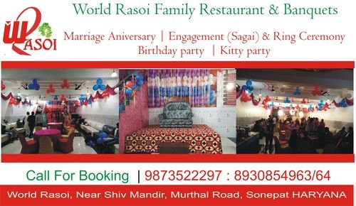 Family Restaurant And Banquet Hall By World Rasoi