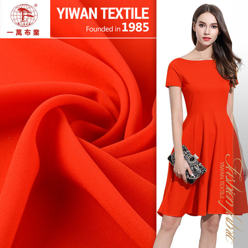High Elastic Crepe Count Polyester Pure Silk Crinkle Dubai Chiffon Fabric By YIWAN Textile