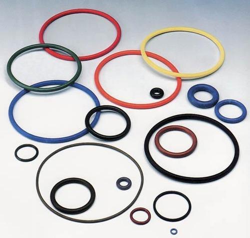 Colored Rubber O-Rings - Rubber Material, Highly Durable for Electrical, Textile, Chemical Applications