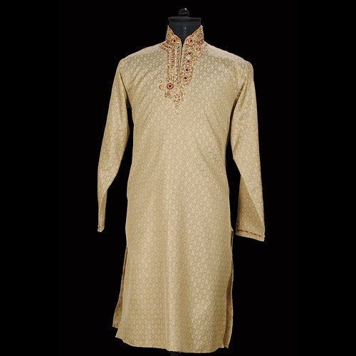 Embroidered Parcha Silk Kurta Pyjama