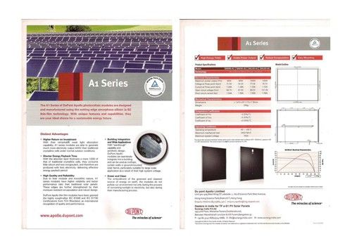 Amorphous Silicon (a-Si) Thin Film Photovoltaic Modules