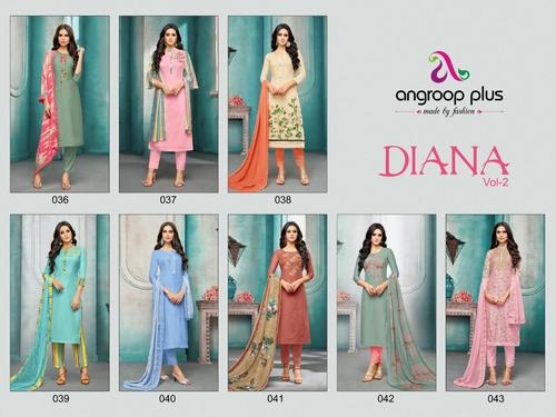 Angroop Plus Diana Vol 2 Muslin Silk Salwar Suits